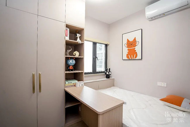 109㎡三居，打造半開(kāi)放式廚房，將家庭互動(dòng)性能拉滿